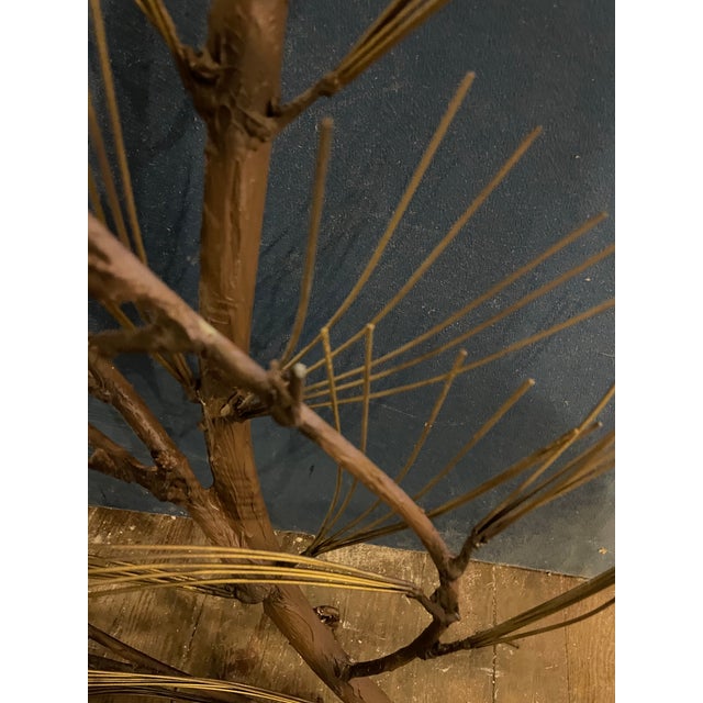 Cabin Curtis Jere Nature Series Pine Tree Branch Wall Art Hanger Wrought Iron C. Jere For Sale - Image 3 of 11