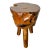 Mid 20th Century French Burlwood Live Edge Stool For Sale - Image 4 of 11