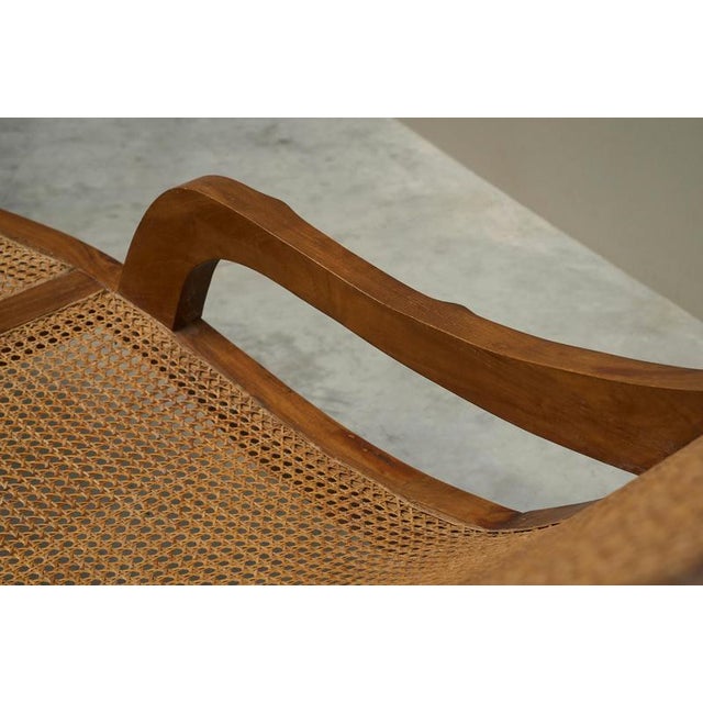 Sculptural Colonial Chaise Lounge in Wood and Webbing, 1930s For Sale - Image 10 of 15