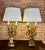 Pair of Mid-Century Italian Gilt Botanical Candelabra Lamps For Sale In Austin - Image 6 of 12