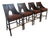 Barbara Barry for McGuire Caned Bar Stools in Dark Tobacco — Set of 4 (2006) For Sale