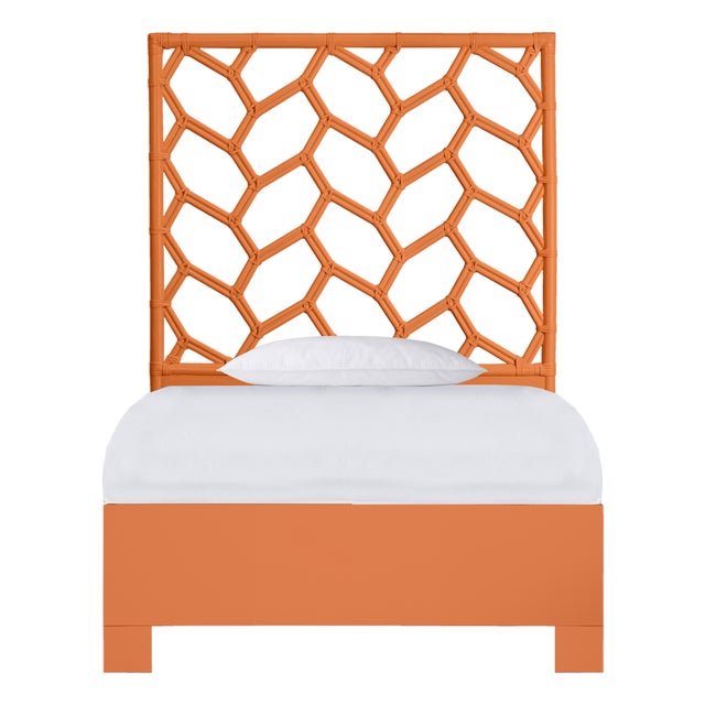 Silas Platform Bed Twin - Orange For Sale