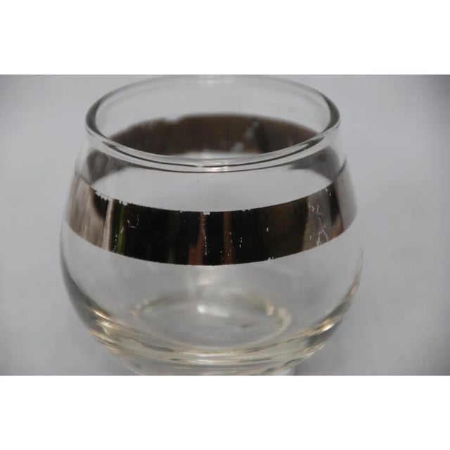 Silver Mid-Century Dorothy Thorpe Creamer and Glasses-Set of 4 For Sale - Image 8 of 9