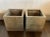 A wonderful pair of 16-inch planters. Made out of fiberglass, they don’t have the weight of concrete, but the patina sure...