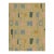 Rug & Kilim’s Scandinavian Style Rug in Gold, With Blue & Pink Geometric Pattern For Sale