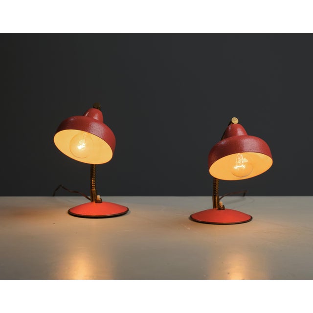 Add a pop of colour and vintage charm to your home with this exquisite pair of Italian design table lamps. Crafted in...