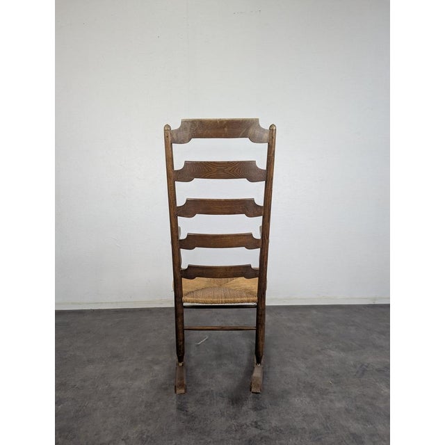 Vintage Brutalist Rocking Chair For Sale - Image 4 of 6