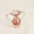 Artisanal glass vase of the 50s, produced in Mallorca by the Gordiola crystal house. Blighted and handmade, with reddish...