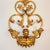 Metal Beautiful vintage tole 3-arm candle sconce // Italian toleware // gilt // gold leaf // made in Italy // grandmillenial decor // preppy For Sale - Image 7 of 10