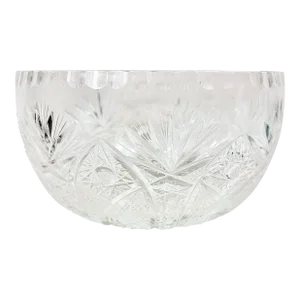 Vintage Cut Crystal Serving Bowl
