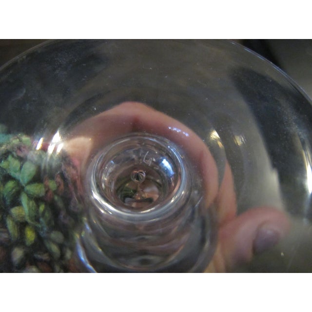 Transparent Early 20th Century Steuben 7737 Pattern Clear Teardrop 5 3/4" White Wine Glass Pair With Sleeves For Sale - Image 8 of 8