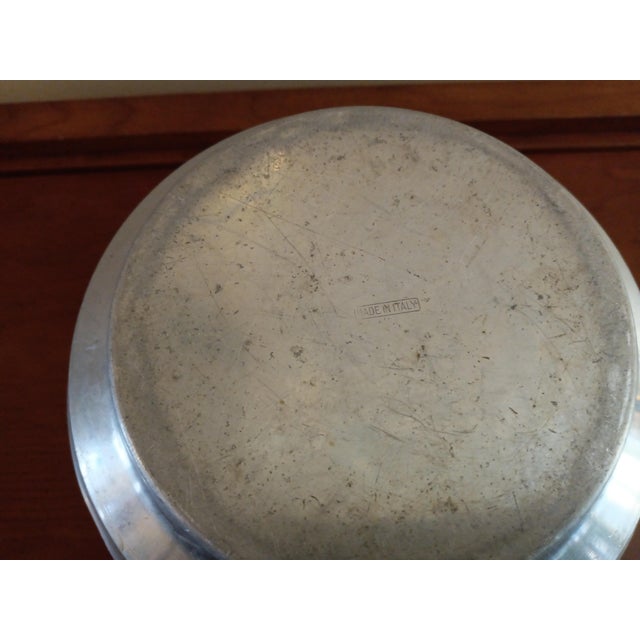 Metal Vintage Hammered Aluminum Ice Bucket Made in Italy For Sale - Image 7 of 7