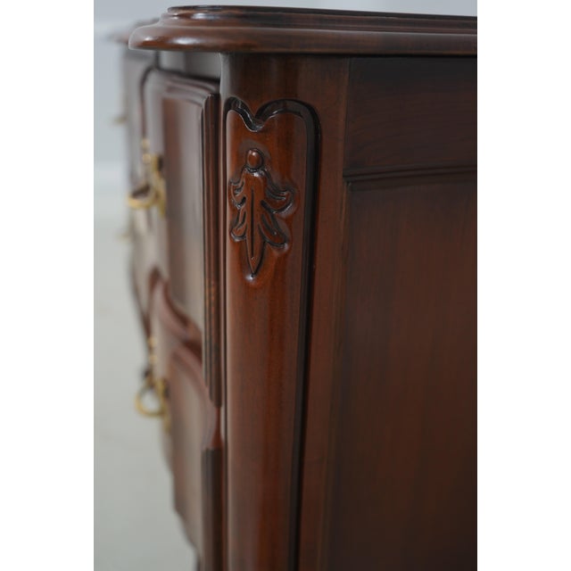 Union National French Paint Decorated Cherry Commode Chest For Sale - Image 12 of 18