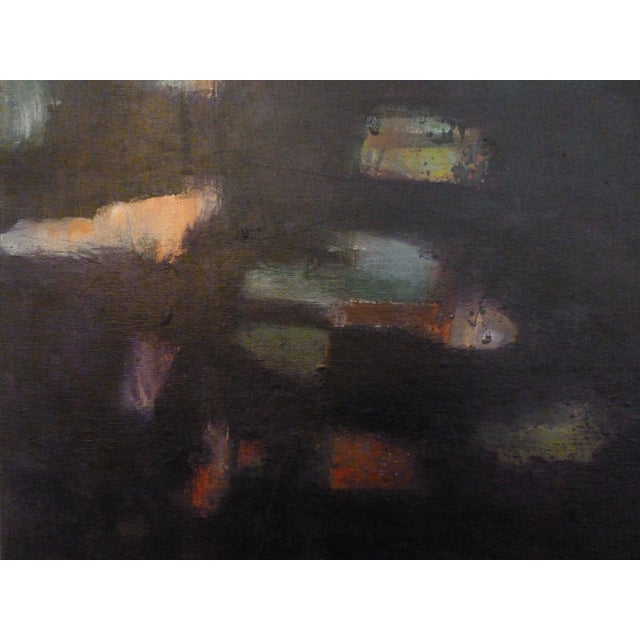 Contemporary "Smoke Signals" Abstract Oil and Acrylic Landscape Painting by Scott Spencer For Sale - Image 3 of 6