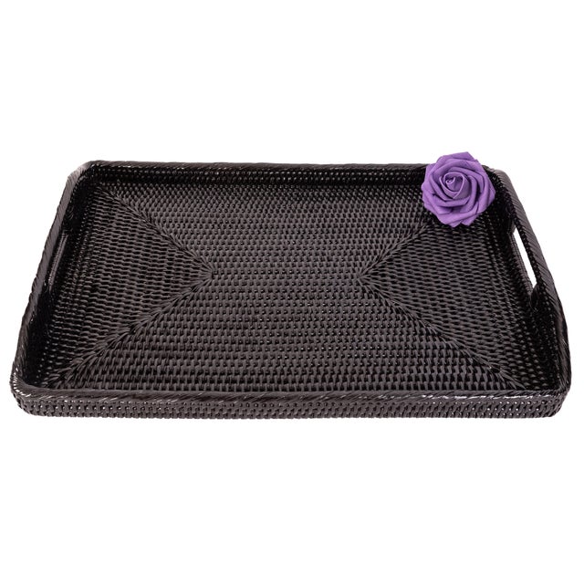 Our rectangular rattan serving and ottoman trays will instantly add a gorgeous touch to any room of your home. Adding this...