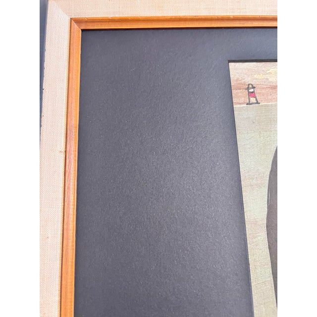 Black Steve Camps Whale Vintage Framed Print For Sale - Image 8 of 9