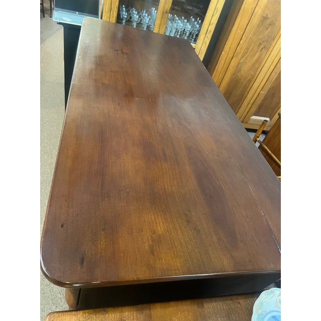 Wood 19th Century Flamed Mahogany Large Chest of Drawers For Sale - Image 7 of 11