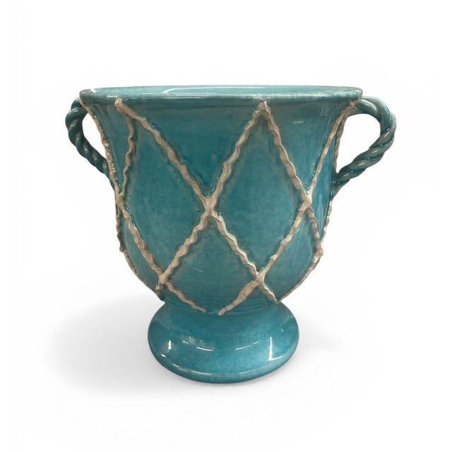 2000 - 2009 Vintage Italian Deruta Majolica Vase For Sale - Image 5 of 10