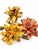 Italian Vintage Italian Tole Gesso Plaster Coated Metal Core Flowers - Sculpture- Set of 3 For Sale - Image 3 of 6