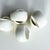 1970s 1970s Sculptural Matte White Ceramic Napkin Rings, Minimalist Tabletop - Set of 8 For Sale - Image 5 of 7