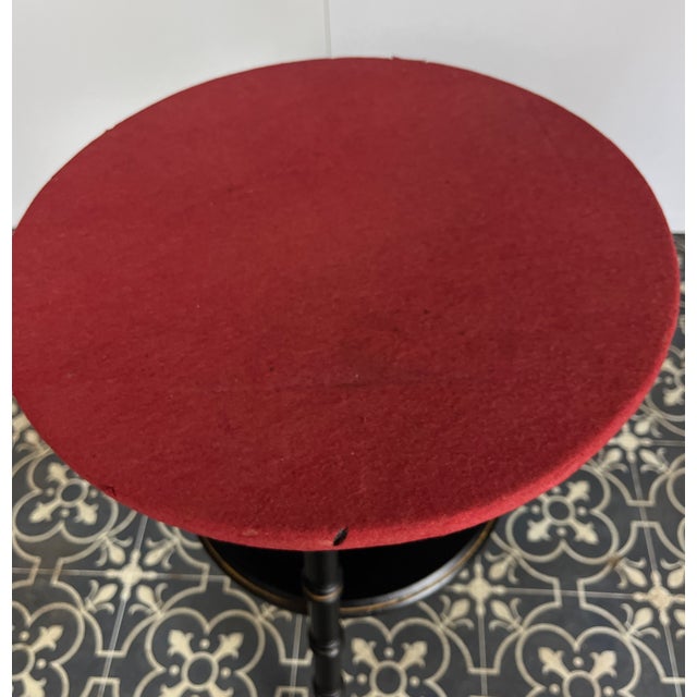 Wood Ebonised Side Table in Faux Bamboo For Sale - Image 7 of 13