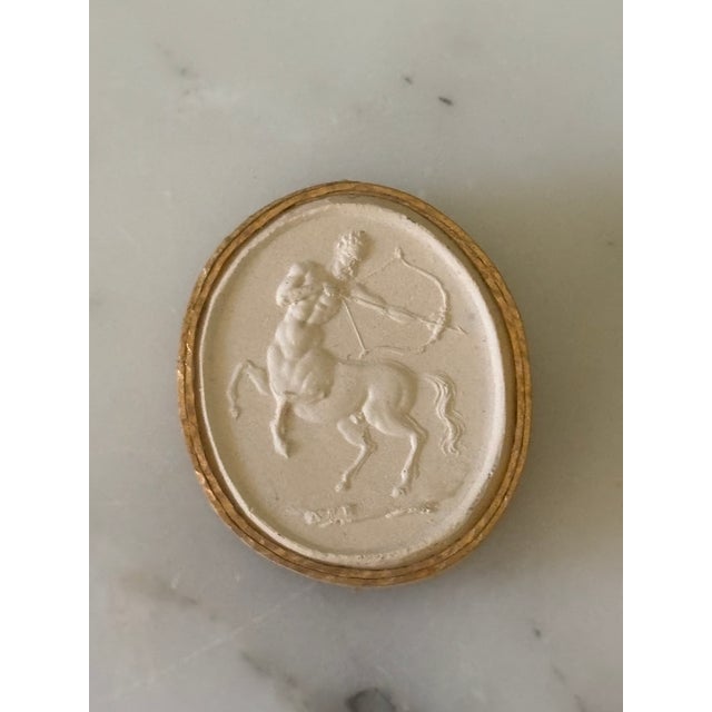 Grand Tour Antique Italian Grand Tour Plaster Intaglios - Set of 6 (Group #5) For Sale - Image 3 of 11