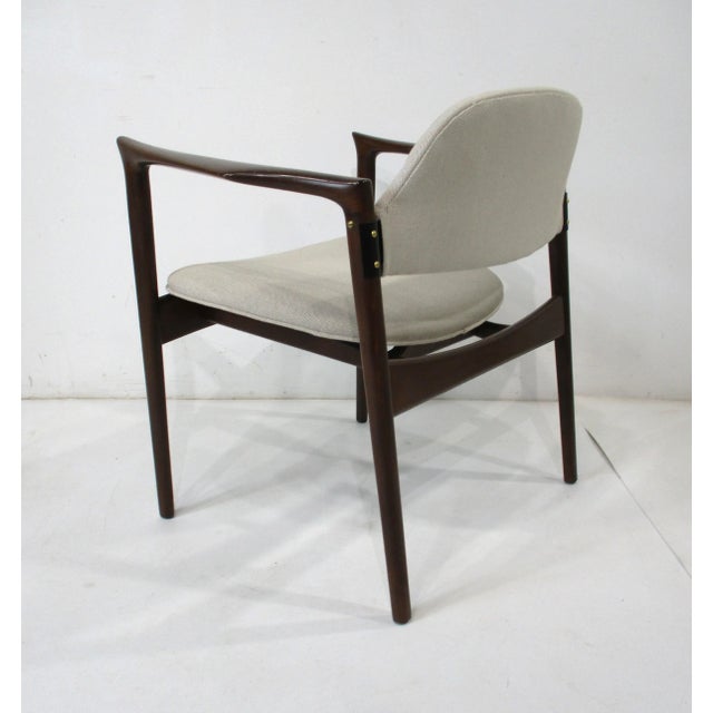 Mid 20th Century Ib Kofod Larsen Sculptural Walnut Mid Century Lounge Chair by Selig Denmark (B) For Sale - Image 5 of 12