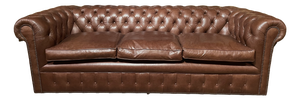Vintage Chesterfield Three-Seater Sofa in Brown Leather, 2010s