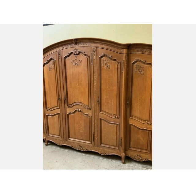 Antique Wardrobe in Oak, 1955 For Sale - Image 6 of 10