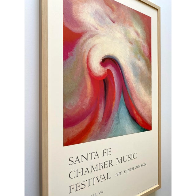 Georgia O'Keeffe Vintage 1982 Modernist Lithograph Print