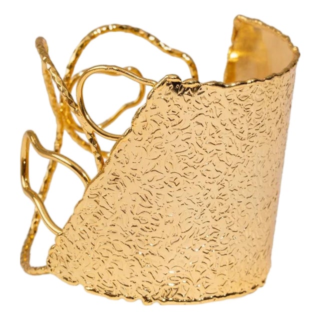 Golden Flame Arm & Cuff Bracelet For Sale