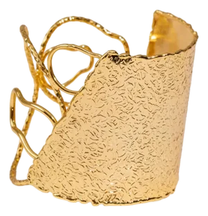 Golden Flame Arm & Cuff Bracelet