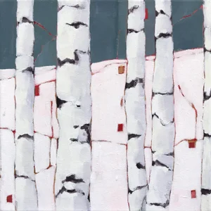 "Birch Study 2" Original Artwork by Beth Munro