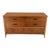 American Walnut Compact Mid-Century Modern Double Dresser 6 Drawers For Sale