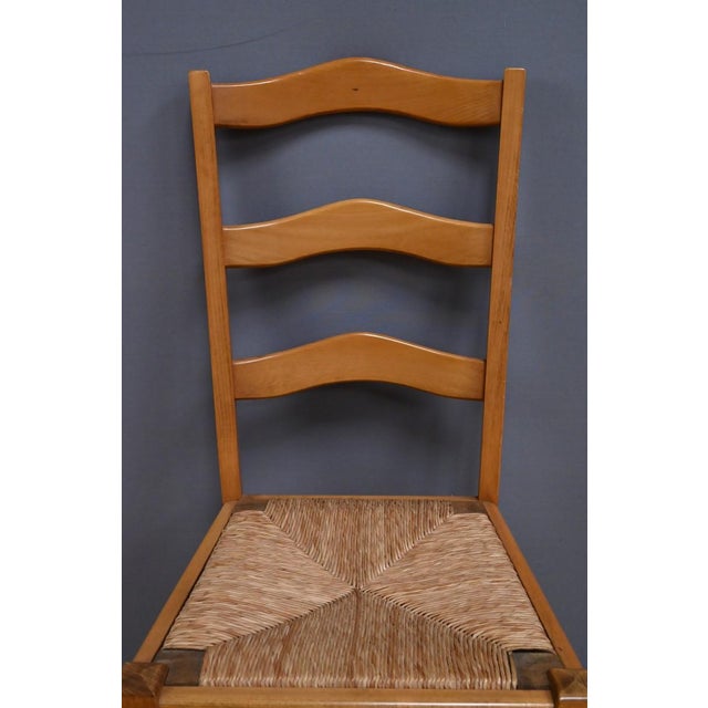 Charcoal Beech Chairs, 1980s, Set of 8 For Sale - Image 8 of 18