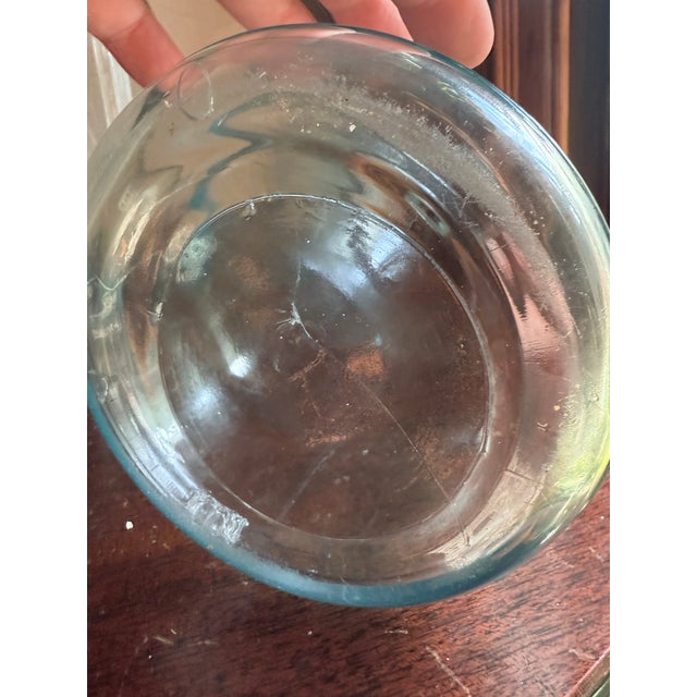 Mid-20th Century Laboratory Reagent Bottle With Ground Glass Stopper Narrow Mouth Apothecary Glass Vessel For Sale - Image 9 of 15