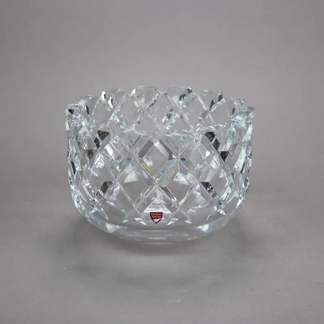 Mid 20th Century Orrefors Sofiero Cut Lead Crystal Fruit Bowl 20th Century For Sale - Image 5 of 13