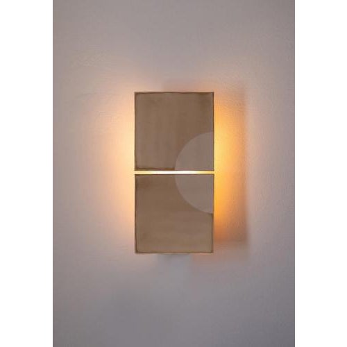 Tiles Moon Cream Ceramic Decorative Wall Lamp by Violaine d'Harcourt For Sale - Image 6 of 10