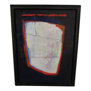 Framed Abstract Style Oil on Canvas Painting Signed Valari Mandaco, 1984 For Sale