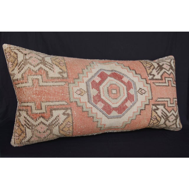 Handmade Decorative Oushak Rug Pillow Cushion Cover -16'' X 34'' For Sale - Image 11 of 13