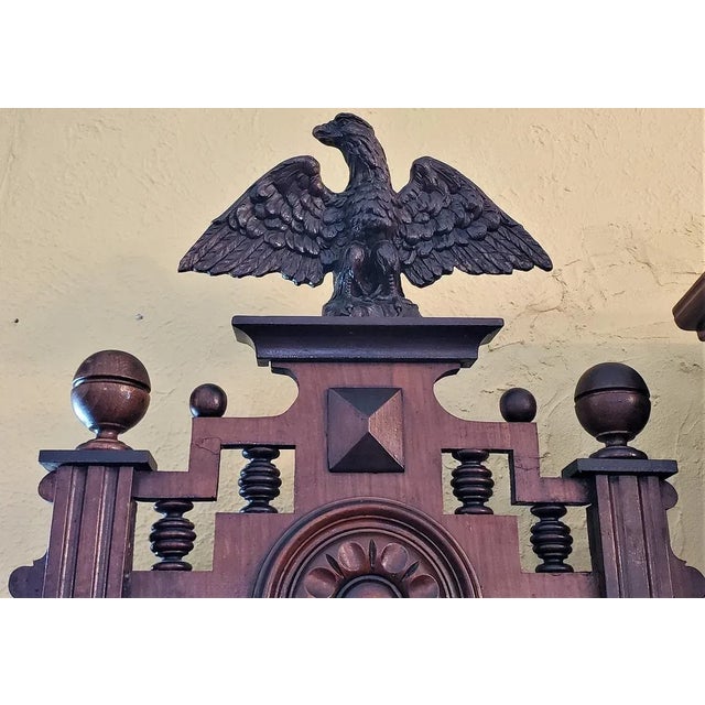 Brown 19c Gustav Becker Vienna Wall Clock For Sale - Image 8 of 12