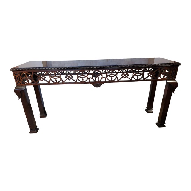 Trosby Console Mahogany Table For Sale
