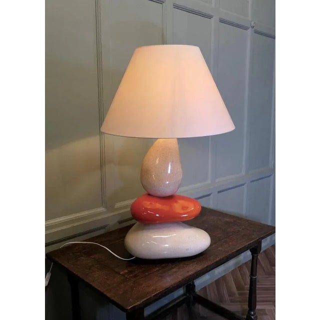 Large Pebble Lamp by Francois Chatain, France, 1960s For Sale - Image 4 of 9