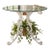 Vintage Rococo-Style Painted Cast-Iron Pedestal Table With Round Glass Top For Sale