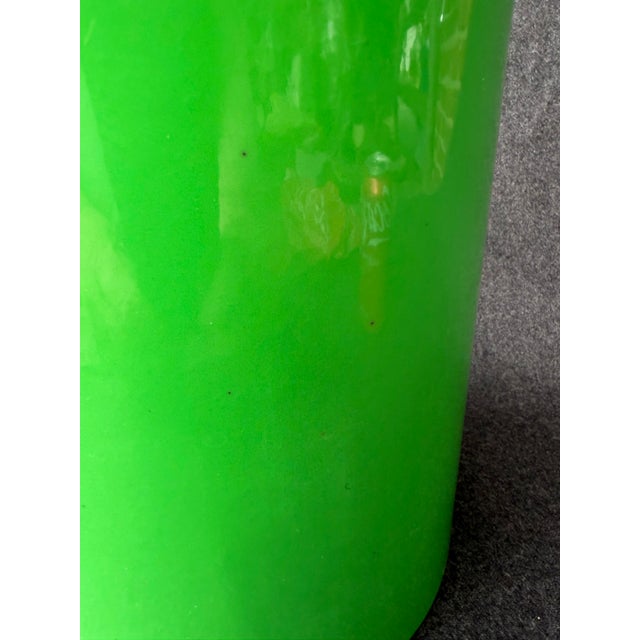 Mid 20th Century Mid Century Modern Lime Green Vinyl & Lucite Ice Bucket For Sale - Image 15 of 18