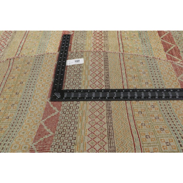 2010s Striped Round Area Rug - 07'09 X 07'10 For Sale - Image 5 of 9