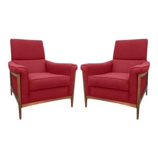 Modern Medellin Mid-Century Style Lounge Chairs - a Pair For Sale