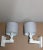 Vintage Wall Lights in White Painted Beech & Gray Fabric, 1970s, Set of 2 For Sale - Image 3 of 7