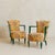 Mid-Century Modern French Floral Armchair with Green Lacquered Frame, 1940s - 2 Available For Sale - Image 3 of 10