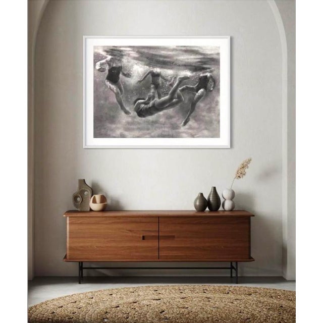 The magic cove charcoal on paper artwork: 30 x 40 inches / 76 x 102 cm unframed can be framed at an extra cost. This...